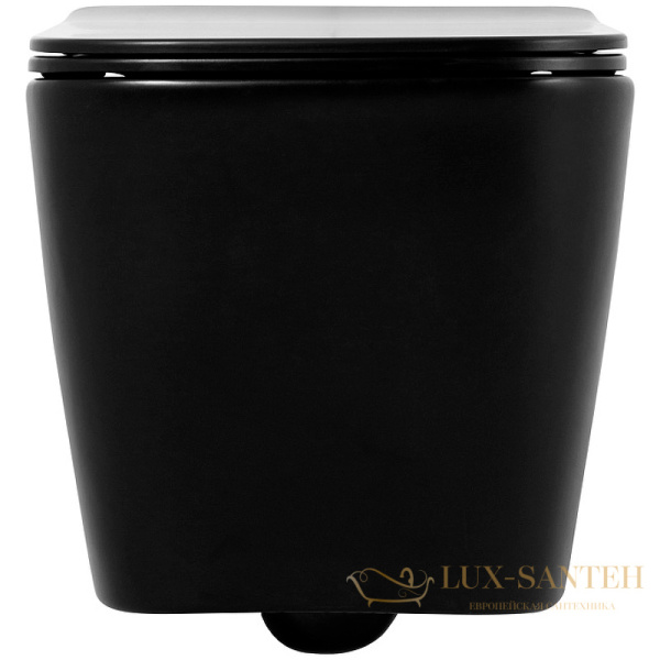 подвесной унитаз belbagno ardente-c bb3202chr-mb/bb3202sc-mb с сиденьем микролифт, черный матовый