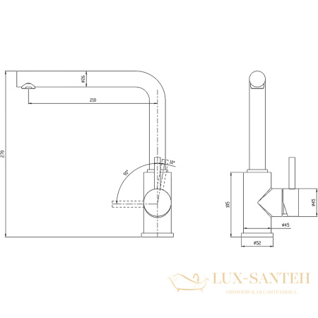 смеситель milacio ultra mcu.555.wh для кухни, белый матовый