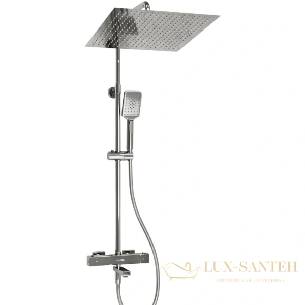 душевая система wasserkraft a199.119.126.087.ch thermo 400 мм, хром