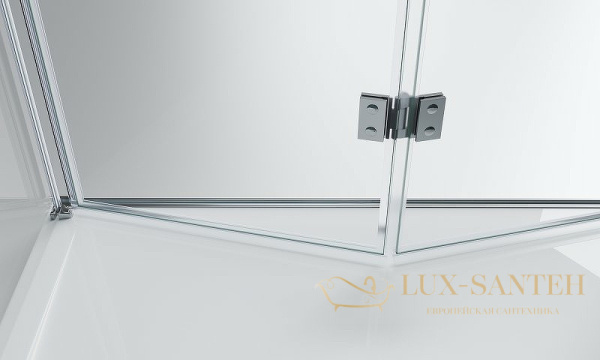 душевой уголок belbagno albano albano-ash-1-90/80-c-cr 90х80 см профиль хром, стекло прозрачное