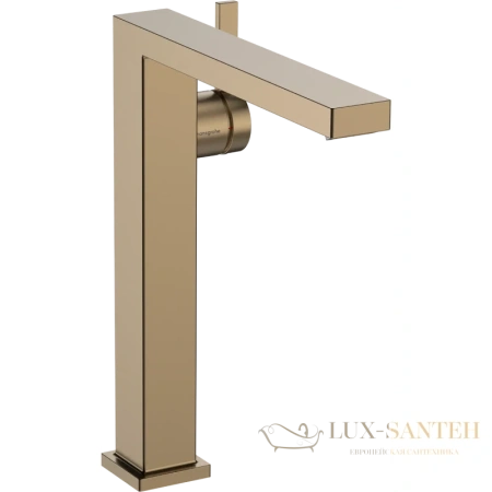 смеситель для раковины hansgrohe tecturis e coolstart ecosmart 73070140, с донным клапаном, бронза шлифованная