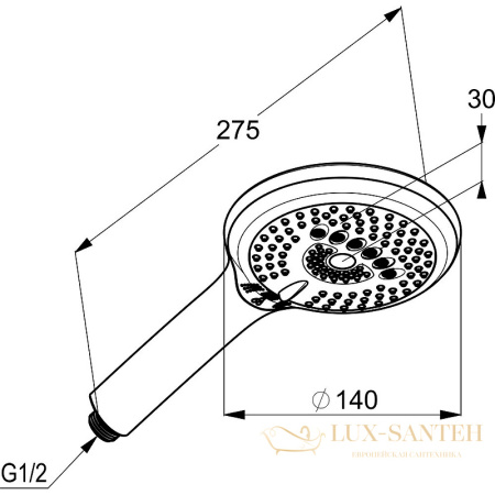 душевой комплект kludi bozz со смесителем для душа, арт. 386400576, цвет хром