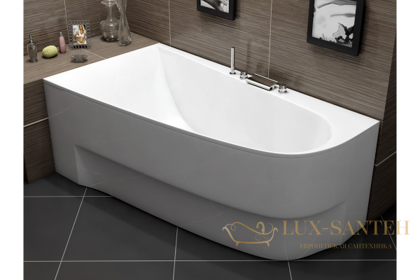 ванна акриловая vayer boomerang (eh) 180x100 l (асимметрич.)