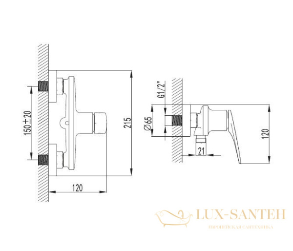 смеситель для  душа aquame imola aqm6713bg, с душевым набором, золото брашированное