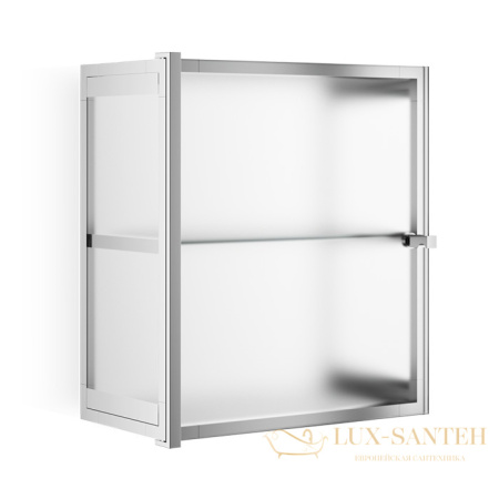 шкаф decor walther glas s2 0602306 подвесной, хром/матовое стекло