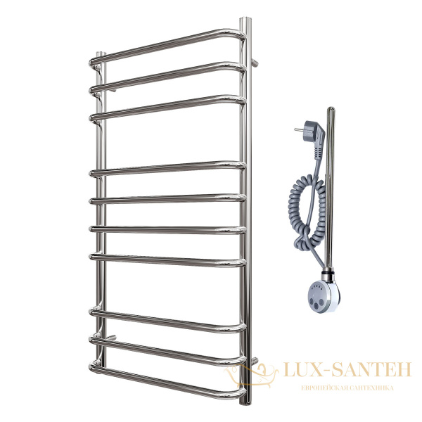 полотенцесушитель 500x1000 электрический point нептун pn09150e п10 левый/правый, хром