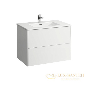 тумба с раковиной laufen pro s 8.6496.1.261.104.1 800х500 мм, белый глянцевый