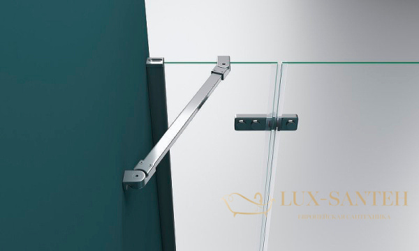 душевой уголок belbagno kraft kraft-ah-22-100/90-c-cr-r 100х90 см профиль хром, стекло прозрачное