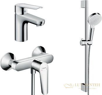 душевой комплект hansgrohe set logis e 70 (b)