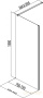 боковая стенка aquanet cinetic ae12-f-80h190u-ct 800 прозрачное стекло