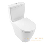 Напольный унитаз компакт Villeroy & Boch Avento 5644R0R1 ceramicplus, альпийский белый
