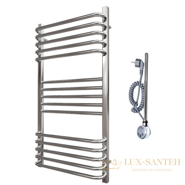 полотенцесушитель 500x1000 электрический point омега pn90150se п15 левый/правый, хром