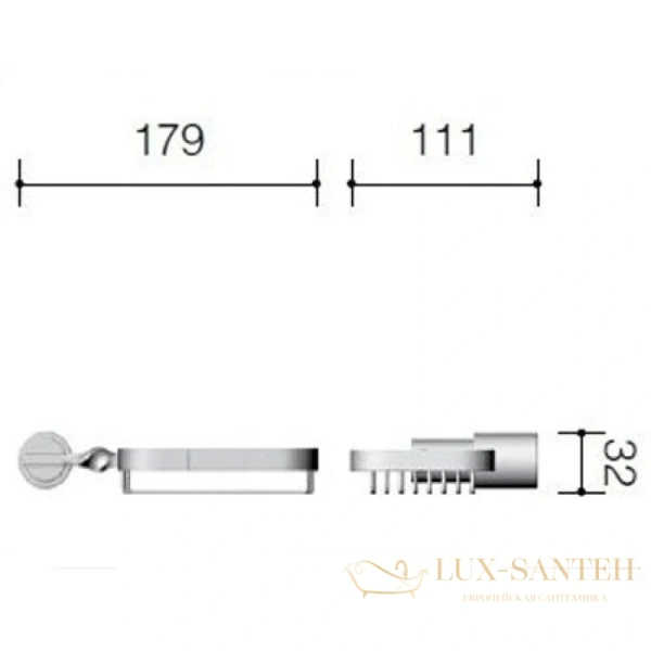 мыльница schein van gogh 052b, хром