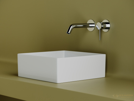 раковина накладная ceramica nova element cn6068, 361*361*130 мм, белый 