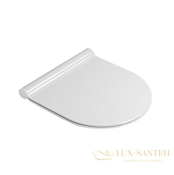 сиденье gsi pura slim ms86csn11 с крышкой soft close - quick release для унитазов из серии norm | pura, белый