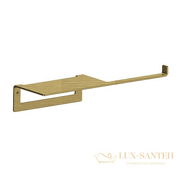 бумагодержатель с полочкой almar accessories e317000.hb, латунь брашированная pvd