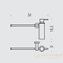 дозатор colombo design plus w4975.om 150 мл с полотенцедержателем, золото шлифованное