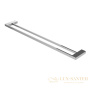 полотенцедержатель двойной 600 мм, cezares slider-thd-80-gm, оружейная сталь брашированная
