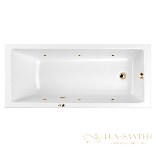 ванна whitecross wave slim 160x70 "soft", 0111.160070.100.soft.gl, белый