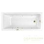 ванна whitecross wave slim 160x80 "soft", 0111.160080.100.soft.gl, белый