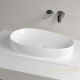 раковина накладная villeroy&boch antao 4a7465r1, 65x40x14,6 cм, ceramicplus, без перелива, белый глянцевый