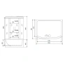 душевая кабина timo comfort t-8850 c 150x88x220 см, стекло прозрачное