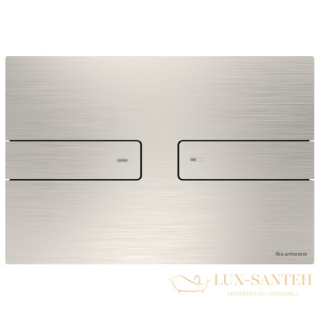 накладная панель смыва artceram inox 712.000.bs для унитаза, нержавеющая сталь шлифованная
