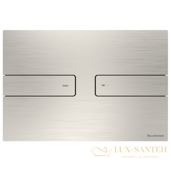 накладная панель смыва artceram inox 712.000.bs для унитаза, нержавеющая сталь шлифованная
