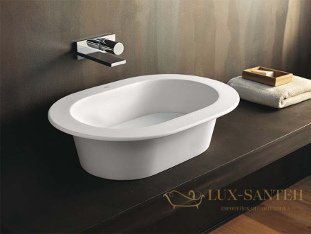 раковина накладная/ встраиваемая cielo amadeo ovale amla65 tl, 650x450x170h мм, talco