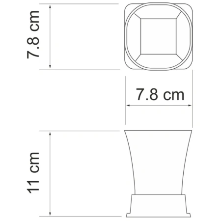 стакан wasserkraft amper k-5428n, никель