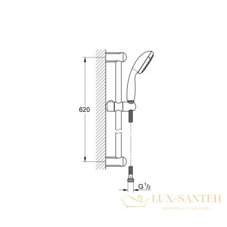 комплект смесителей grohe euroeco 124428, хром