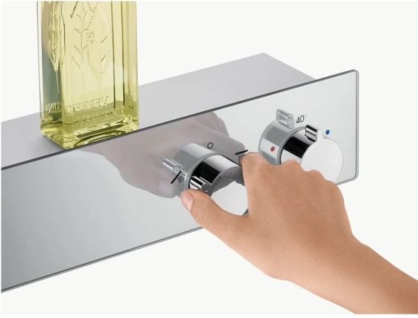 термостат для ванны hansgrohe showertablet 13109400 белый/хром