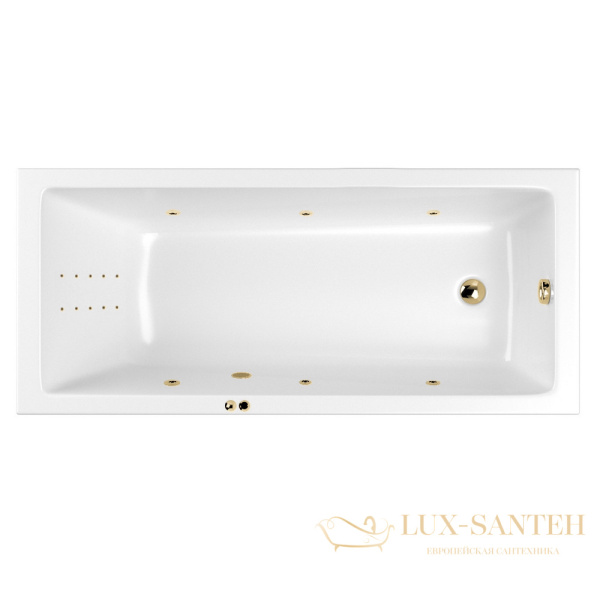 ванна whitecross wave slim 160x80 "line nano", 0111.160080.100.linenano.gl, белый