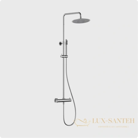 душевая система для душа aquame aqm8006cr, с термостатом, хром
