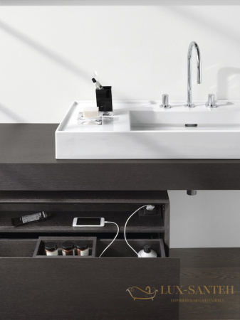 раковина laufen kartell by 8.1033.9.400.158.1 универсальная 90 см, белый глянцевый