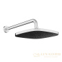 верхний душ 255 мм, с настенным держателем aqueduto chuva aqdschu1000, хром