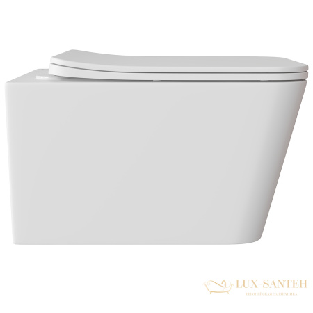 унитаз подвесной aqueduto macio, mac0110, 520*370 безободковый, сиденье с микролифтом, белый матовый