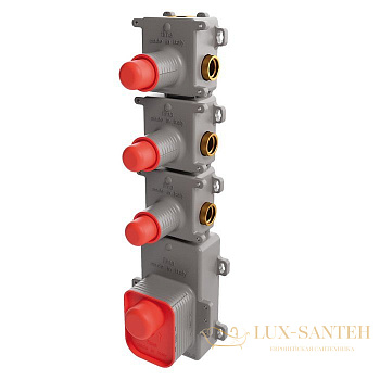 встраиваемая часть fima carlo frattini  термостата для душа, f2463, 3 источника