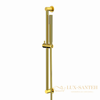 душевой гарнитур на штанге whitecross, set51microgl, золото глянцевое