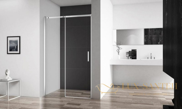душевая дверь belbagno acqua acqua-bf-1-100-c-cr 100 см профиль хром, стекло прозрачное