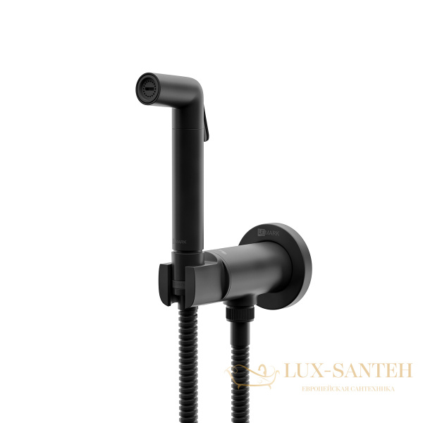 гигиенический душ lemark solo lm7171bl,  с прогрессивным смесителем, черный матовый