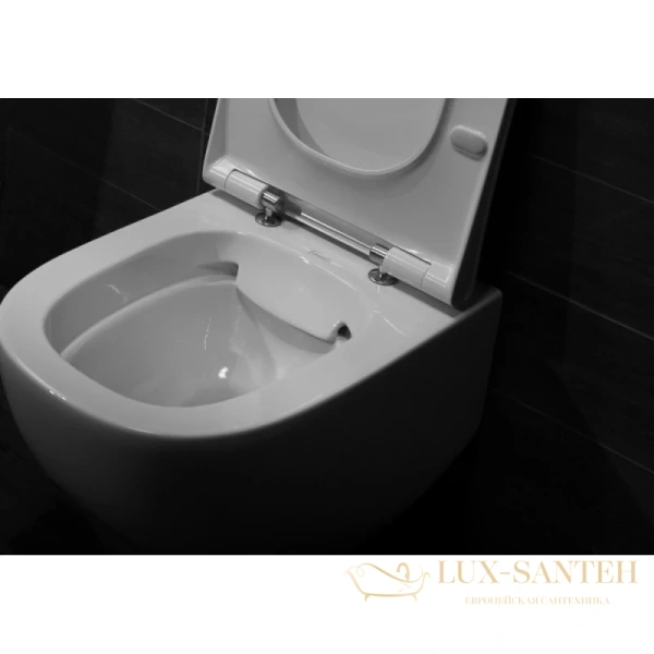 подвесной безободковый унитаз bettoserb fluenta 40006661b, белый