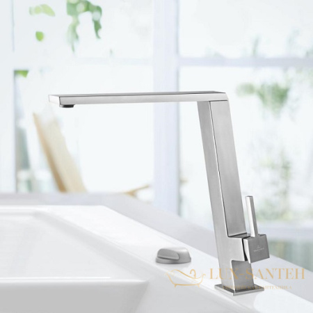 смеситель для кухни villeroy & boch finera square slope 927700lc для кухни, stainless steel