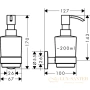 дозатор жидкого мыла hansgrohe logis universal 41714000