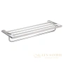 полка для полотенец 64 см bemeta organic 157105151, хром