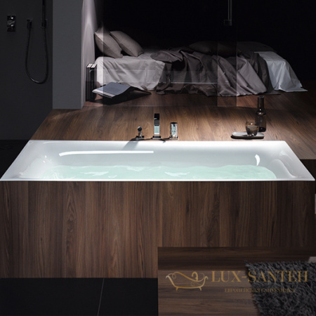 ванна bette lux 3441-000 plus 1800х800 мм шумоизоляция, антигрязевое покрытие, белый