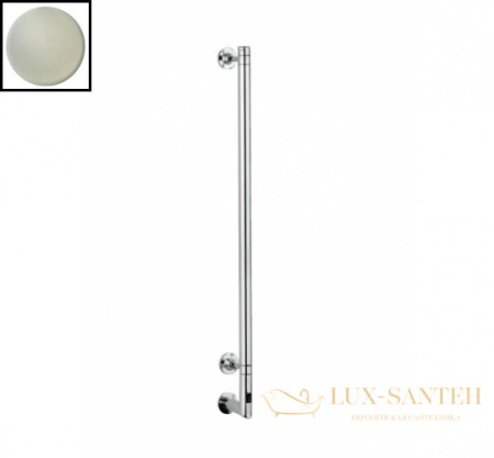 полотенцесушитель электрический margaroli arcobaleno 616 box 616bnb-900, высота 90 см, ширина 15 см, никель матовый