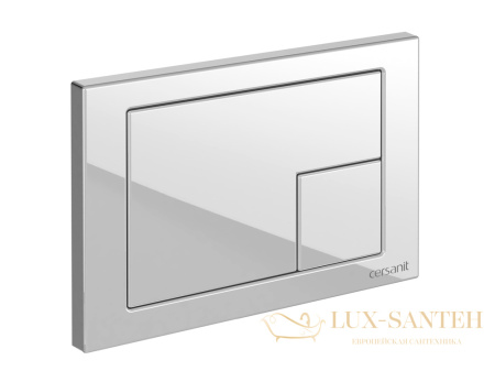 кнопка cersanit corner пластик белый, 64077, белый