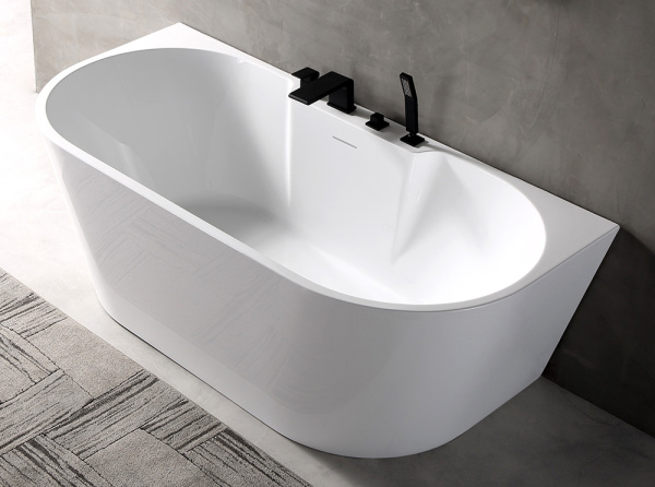 акриловая ванна abber ab9296-1.5, цвет белый
