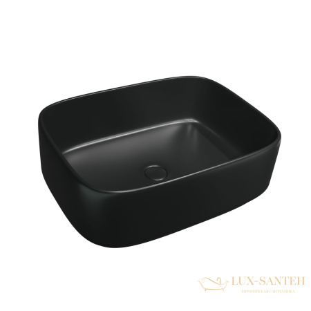 раковина накладная charus torello 700-052b, 400*300*140 мм, черный матовый